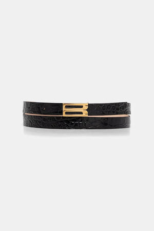 Cinturón de cuero Victoria Beckham Dorian para mujer