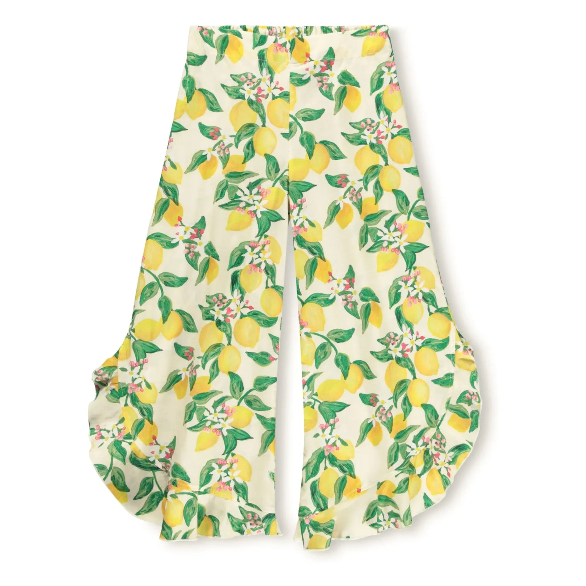 Molo - Pantalones con volantes Aretha Lemons | Amarillo pálido