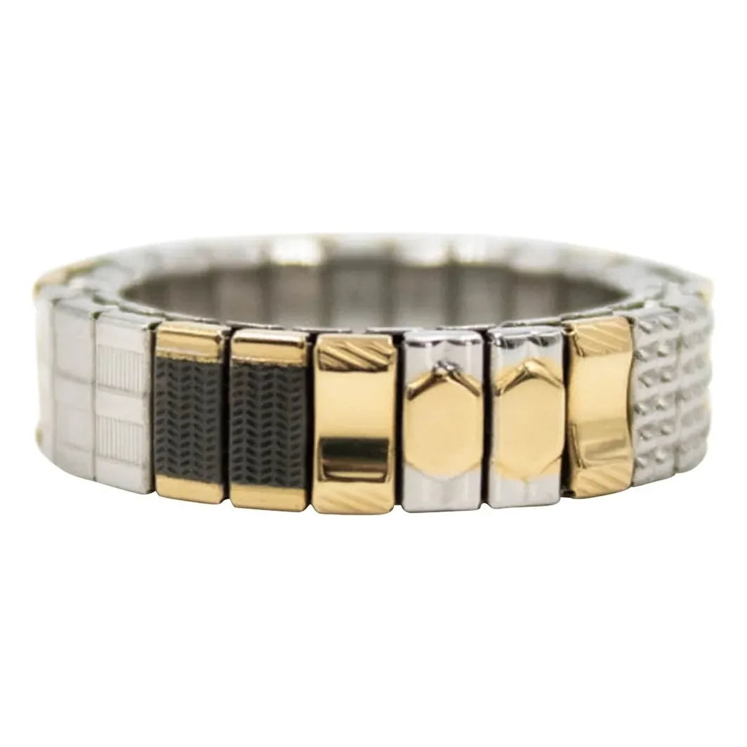Sigal - Sig 6 anillos | Negro/Dorado/Plateado