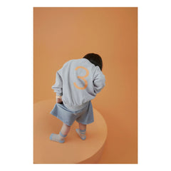 Gray Label - Sudadera de cumpleaños Algodón orgánico | Gris jaspeado