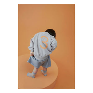 Gray Label - Sudadera de cumpleaños Algodón orgánico | Gris jaspeado