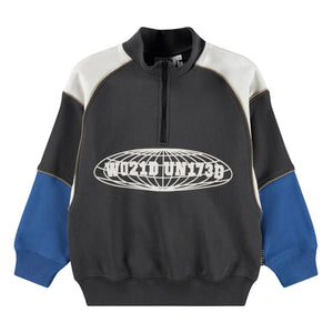 Molo - Marty organik pamuklu fermuarlı sweatshirt | Siyah