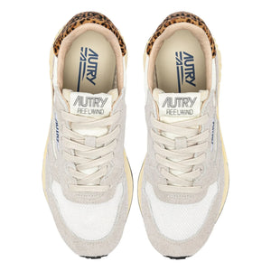 Autry - Zapatillas de leopardo Reelwind Low de ante y nailon | Beige