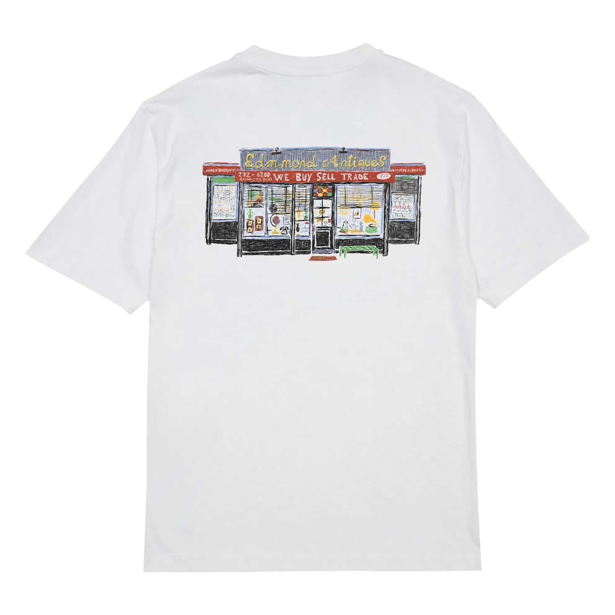 Edmmond Studios - Camiseta de algodón vintage | Blanco