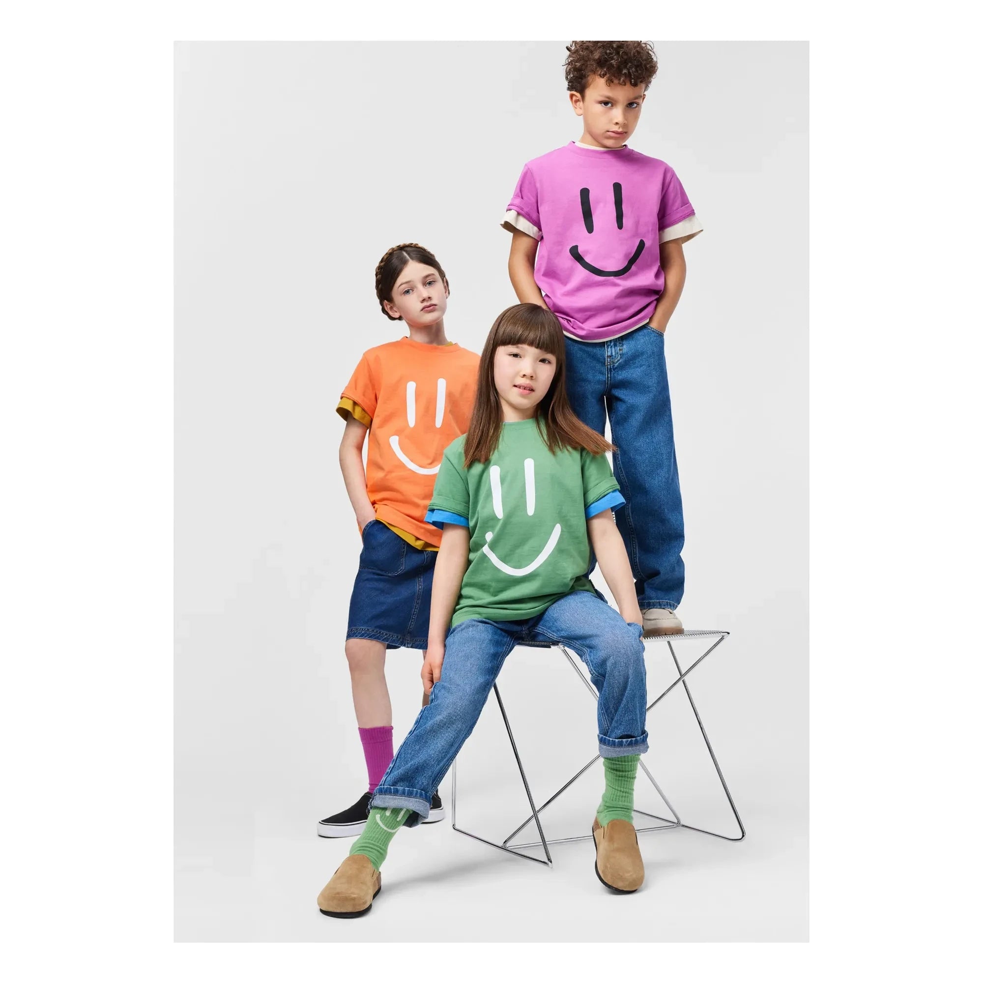 Molo - Camiseta de algodón orgánico Roxo Smile | Verde