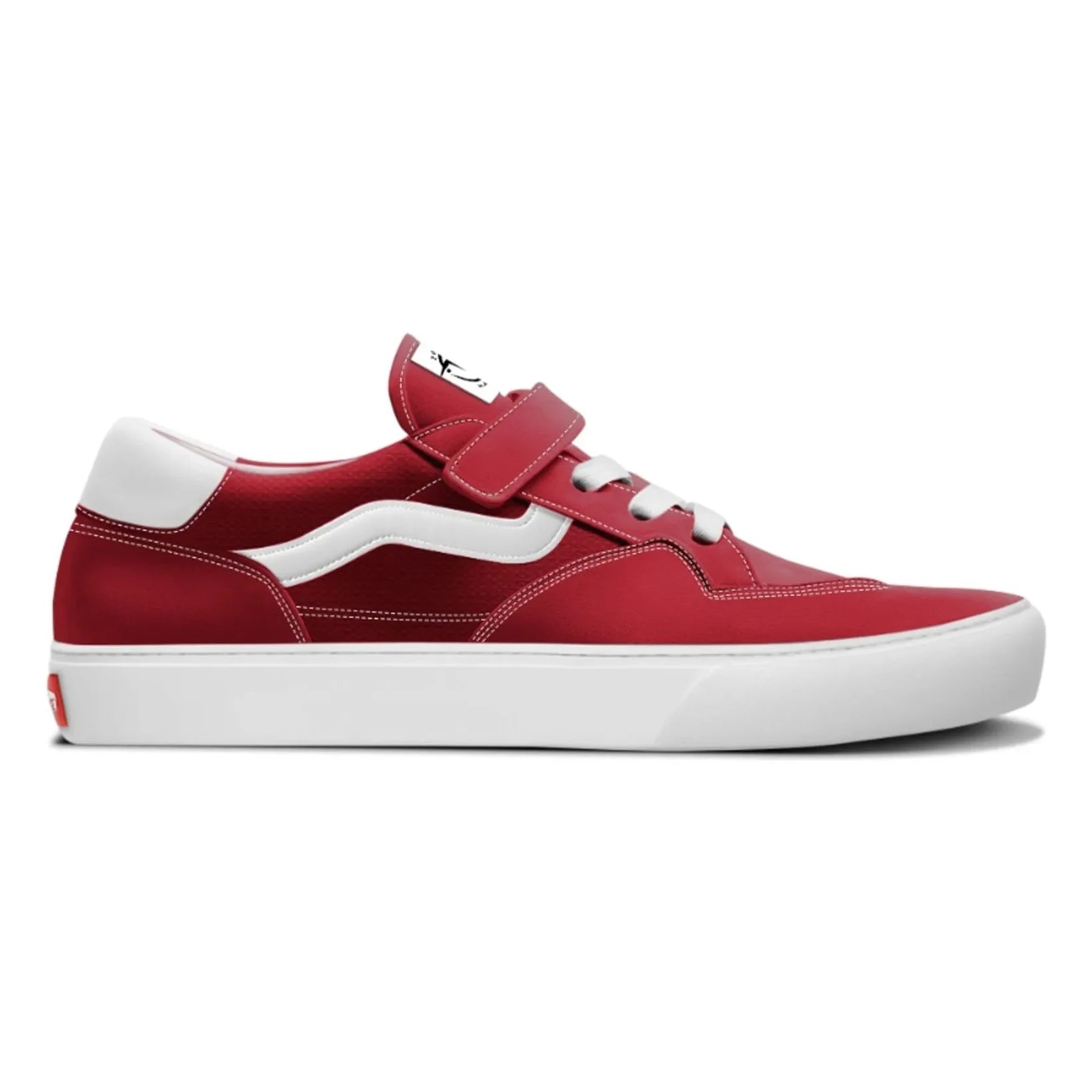 Vans - Çocuk Rowan Cırt Cırtlı Kaykay Spor Ayakkabısı | Kırmızı