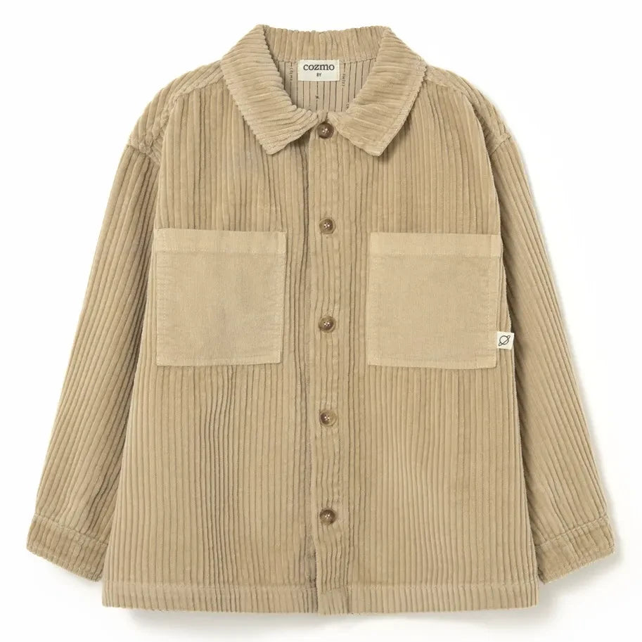 Cozmo - Dakark Sobrecamisa de Pana de Algodón Orgánico | Beige