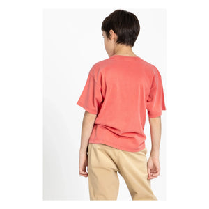 Smallable Kid - Camiseta de algodón orgánico Nils | Rojo oscuro