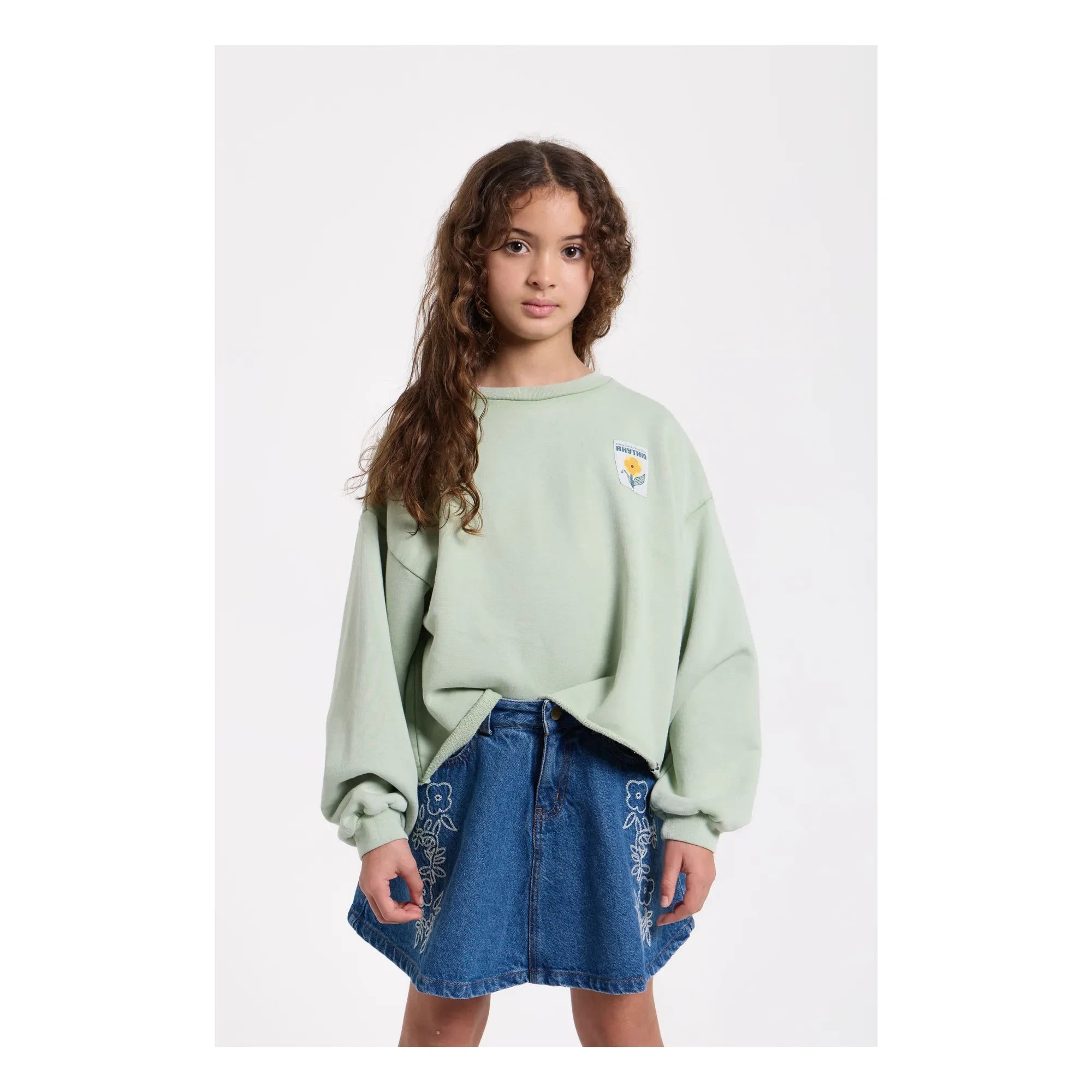 Hundred Pieces - Sudadera de algodón orgánico Belmont | Salvia