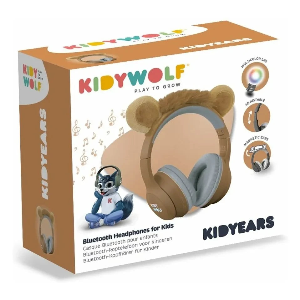 Kidywolf - Auriculares con orejas de león | Mostaza