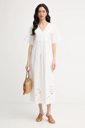 Weekend Max Mara Vestido de verano de algodón TARTUFO