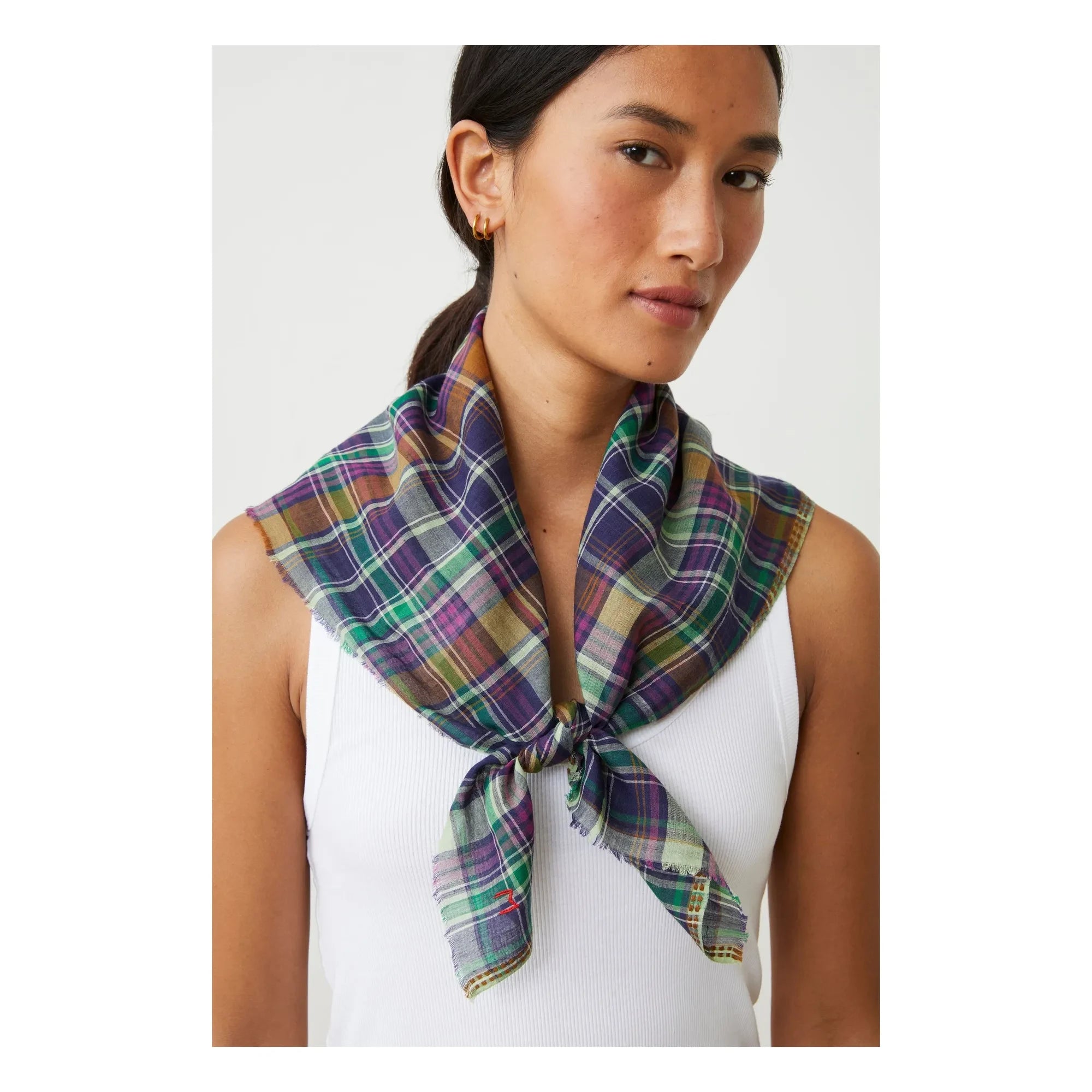 Moismont - Foulard Secreto n.º 817 Algodón | Azul Marino