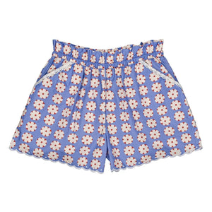 Hello Simone - Shorts cortos de osito floral | Azul