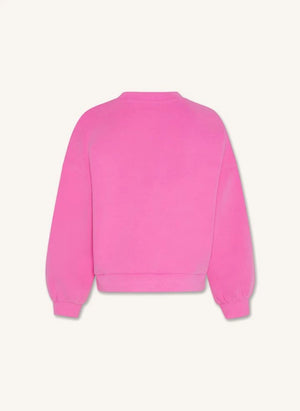 AO76 - Sudadera de algodón reciclado Violetta | Rosa fluorescente