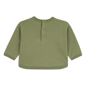 Petit Bateau - Sudadera de oso de algodón orgánico | Caqui