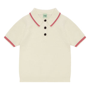 FUB - Polo piqué de punto fino de algodón orgánico | Crudo