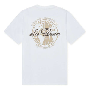 Les Deux - Camiseta de algodón orgánico Ben Globe | Blanca