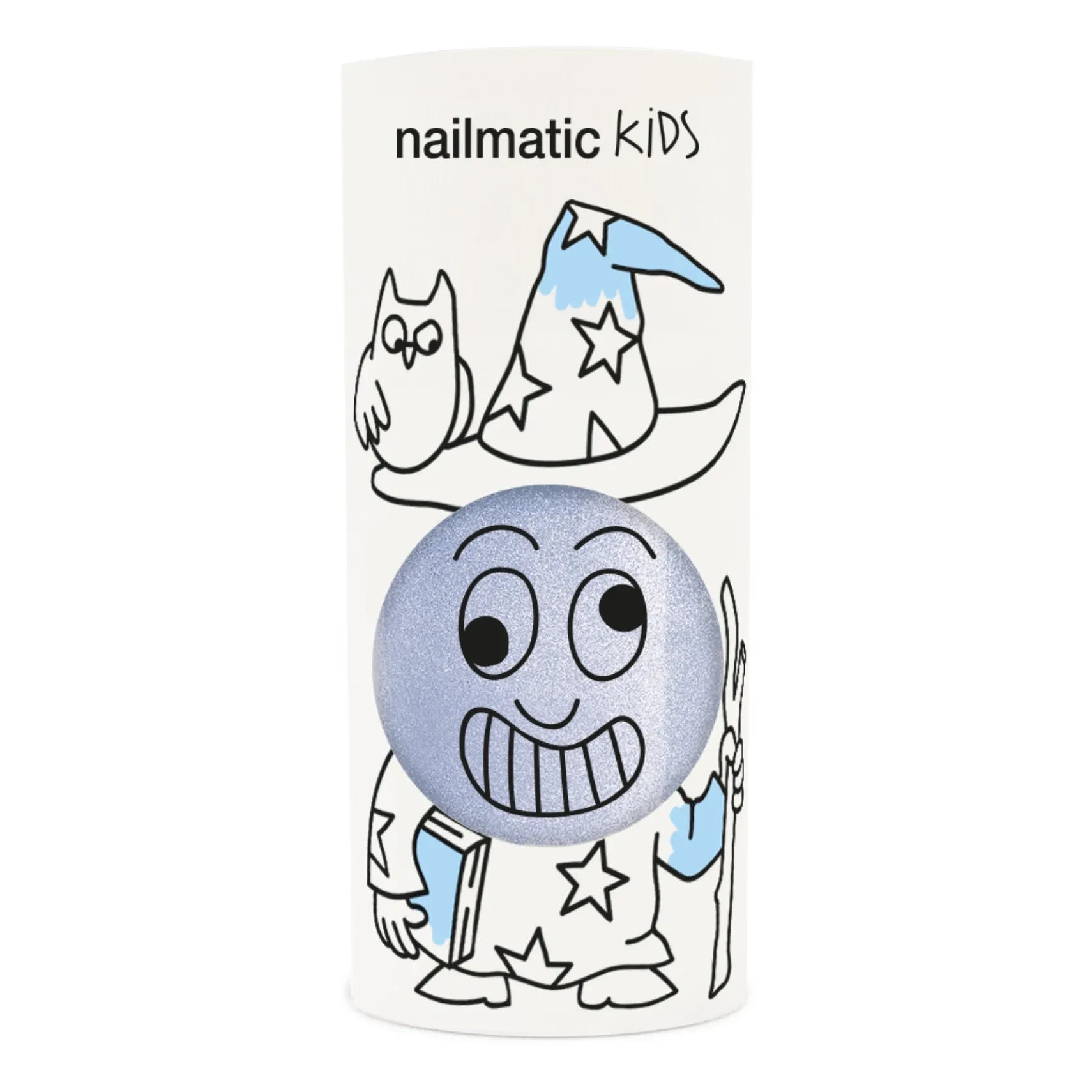 Nailmatic Kids - Esmalte de Uñas con Brillo Merlín - 8 ml | Azul