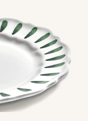 Serax - Platos Dulces de Rayas Charly - Set de 2 | Verde