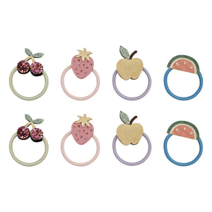 Mimi & Lula - Gomas de Pelo Elásticas Frutas del Bosque (8 unidades) | Lila