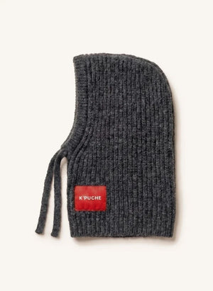 K'puche - Superior Sudadera con Capucha de Alpaca Khira | Gris oscuro