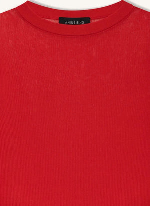 Anine Bing - Sudadera de algodón Tiana | Roja