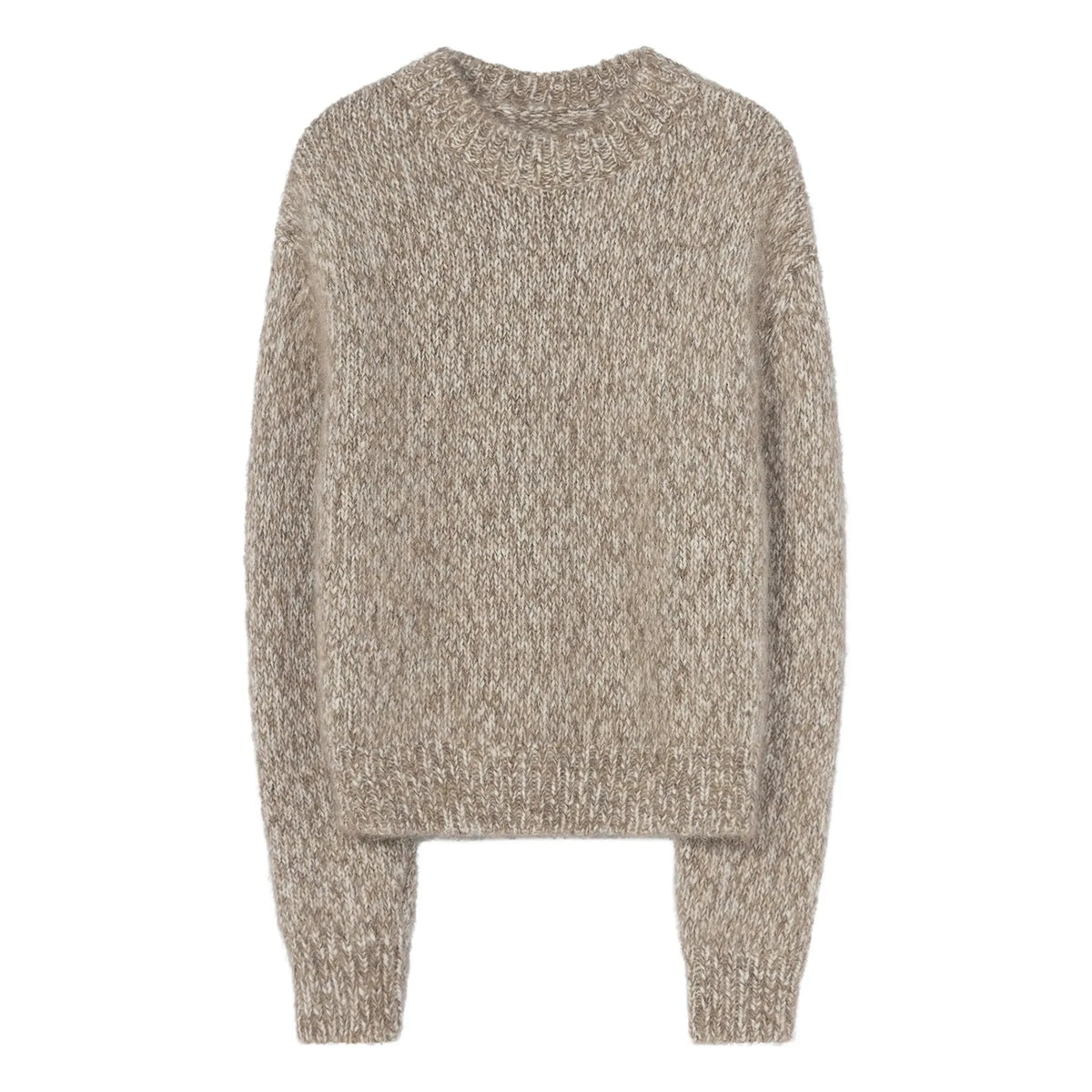 Cordera - Jersey de Lana de Alpaca Fina Grueso | Beige