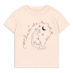 Konges Sløjd - Camiseta Era Chat Lino y algodón orgánico | Rosa