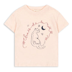 Konges Sløjd - Camiseta Era Chat Lino y algodón orgánico | Rosa