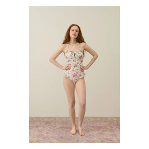 Louise Misha - Bañador de una Pieza Bayo de Fibra Reciclada - Colección Mujer | Crema