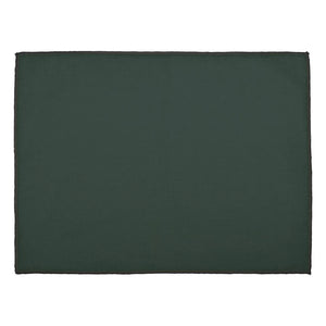 Haomy - Mantel individual de lino con revestimiento Borgo | Verde oscuro