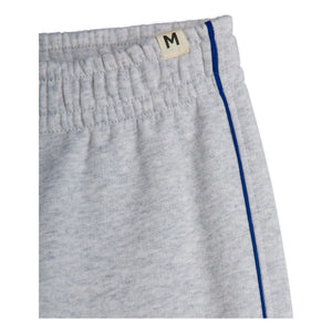 Mini Rodini - Jogger de algodón orgánico con ribetes | Gris jaspeado