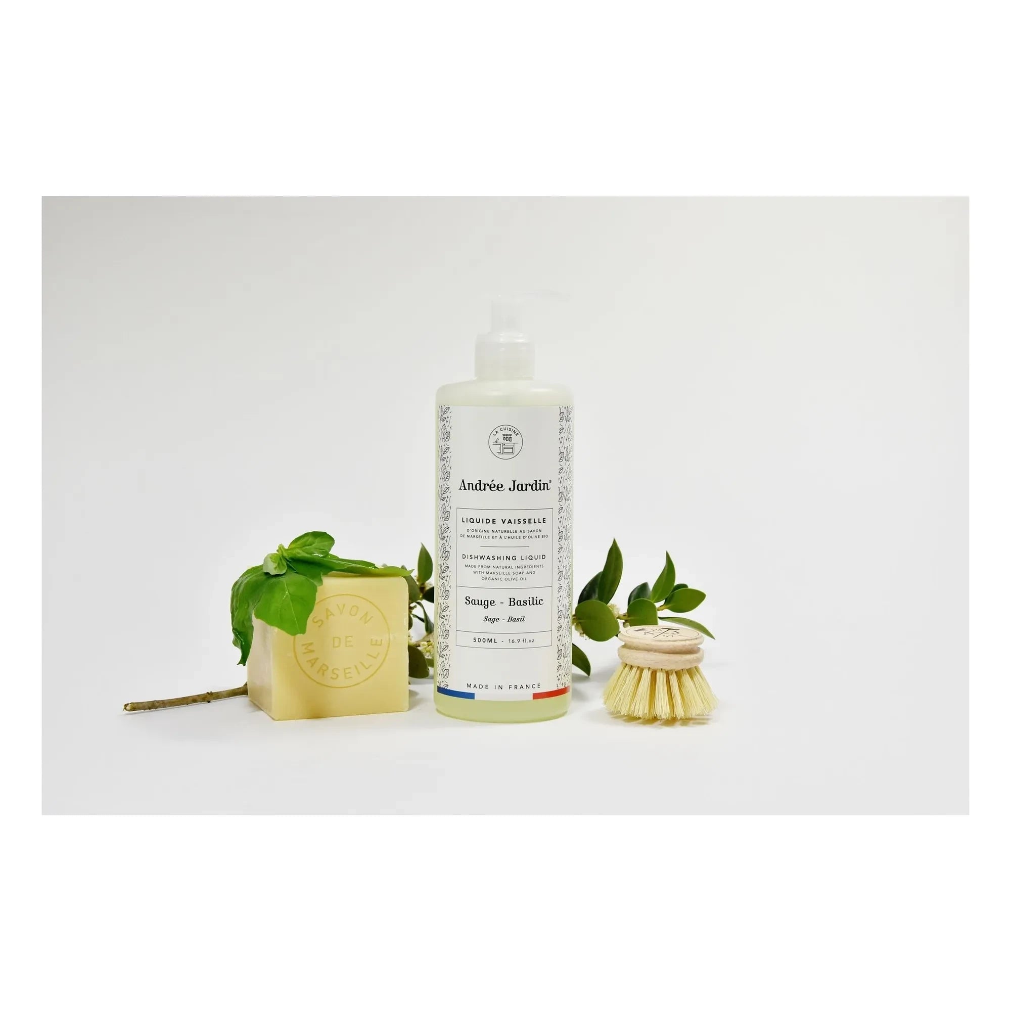 Andrée Jardin - Detergente lavavajillas albahaca y salvia - 500 ml