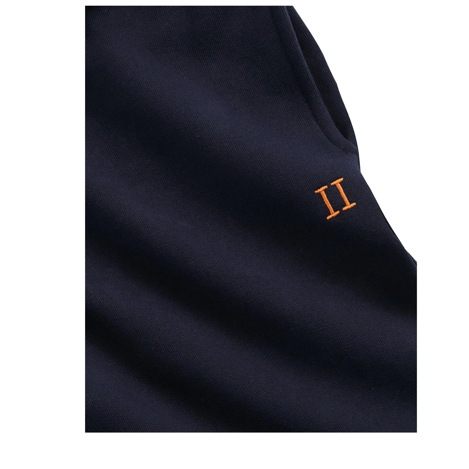Les Deux - Pantalón jogger con logo en contraste, algodón orgánico | Azul marino