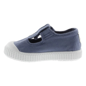 Victoria - Sandalias deportivas de lona con velcro | Azul