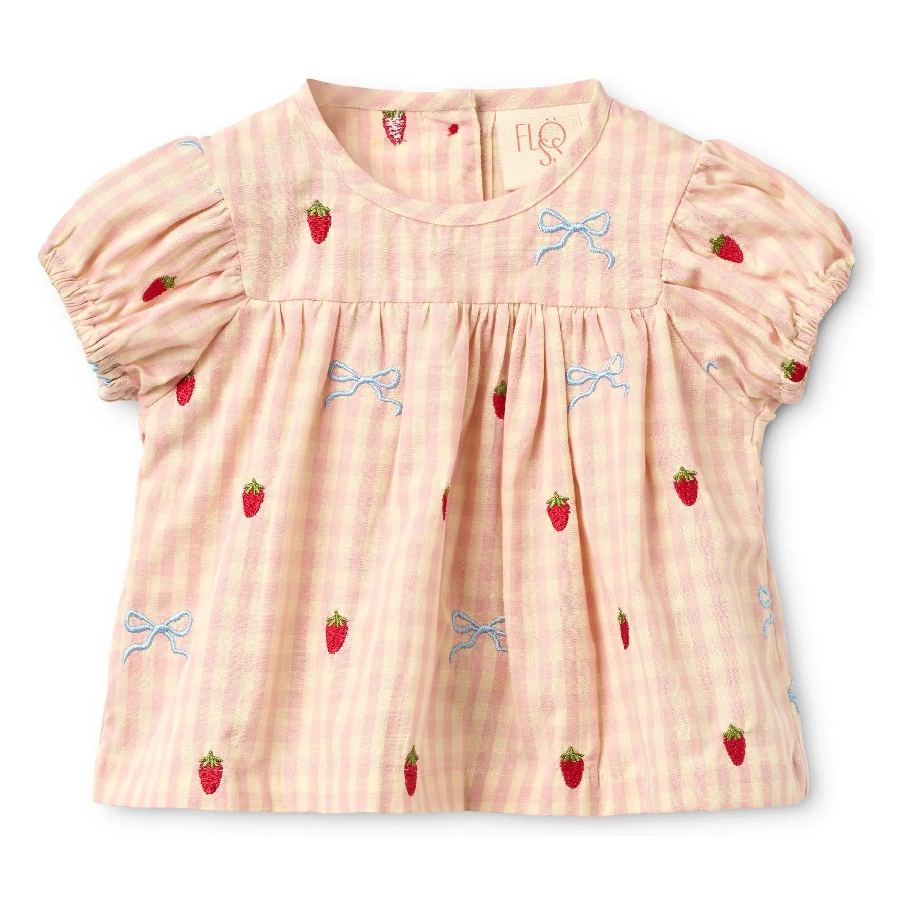 Flöss - Conjunto de blusa y shorts Dolly Vichy | Albaricoque