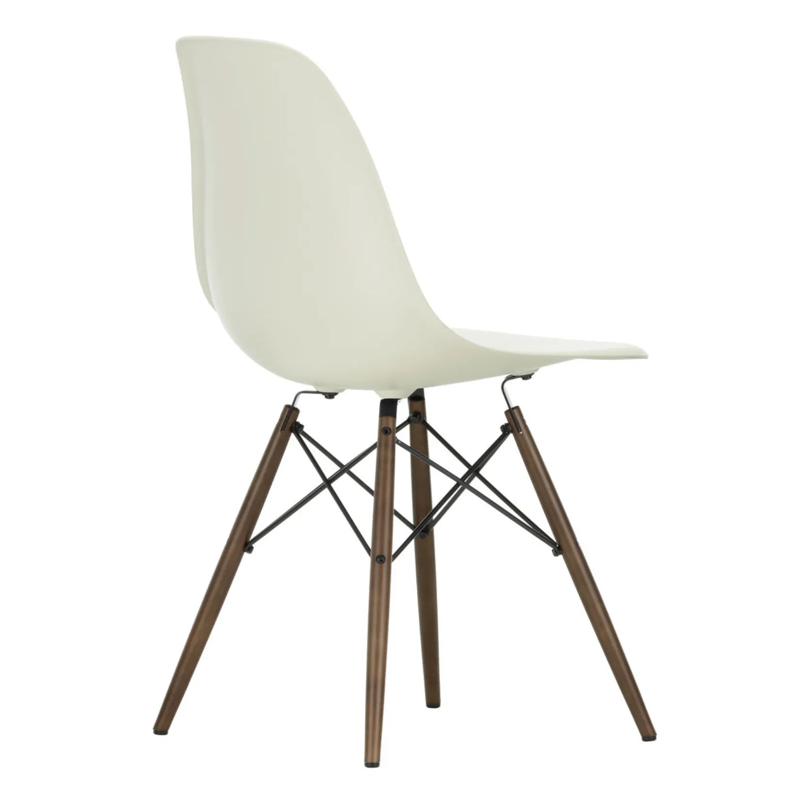 Vitra - Silla DSW de plástico - base de arce - Charles & Ray Eames | Gris guijarro