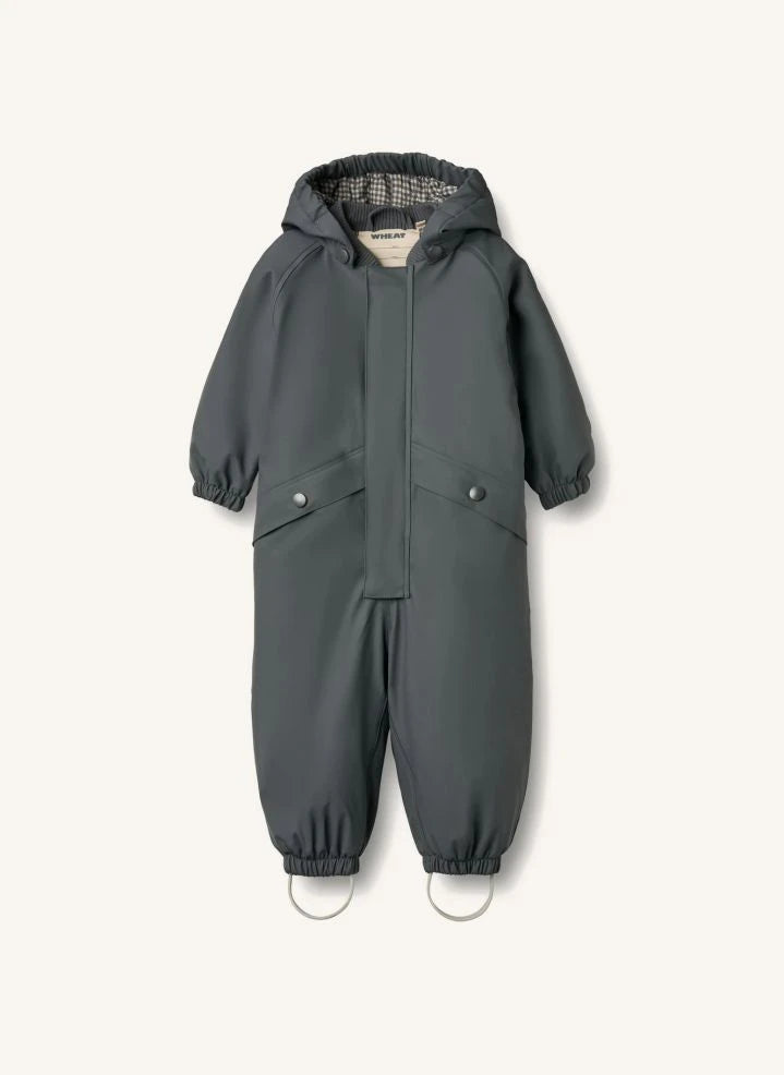 Wheat - Mono impermeable Aiko fabricado con fibras recicladas | Azul