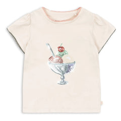 Konges Sløjd - Camiseta de algodón orgánico Famo Glace | Crudo