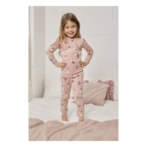Petit Lem - Pijama de princesa de algodón orgánico | Rosa