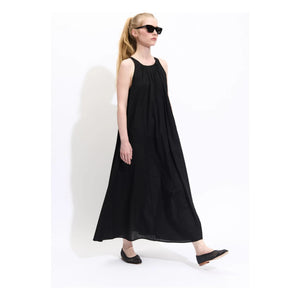 BELLEPIECE - Vestido de velo de algodón Biaccio | Negro
