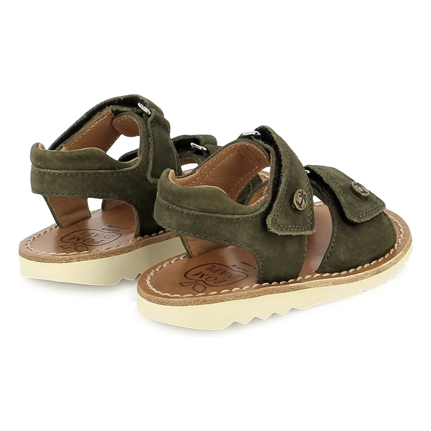 Sandalias de nubuck Waff Easy de Pom d'Api | Caqui