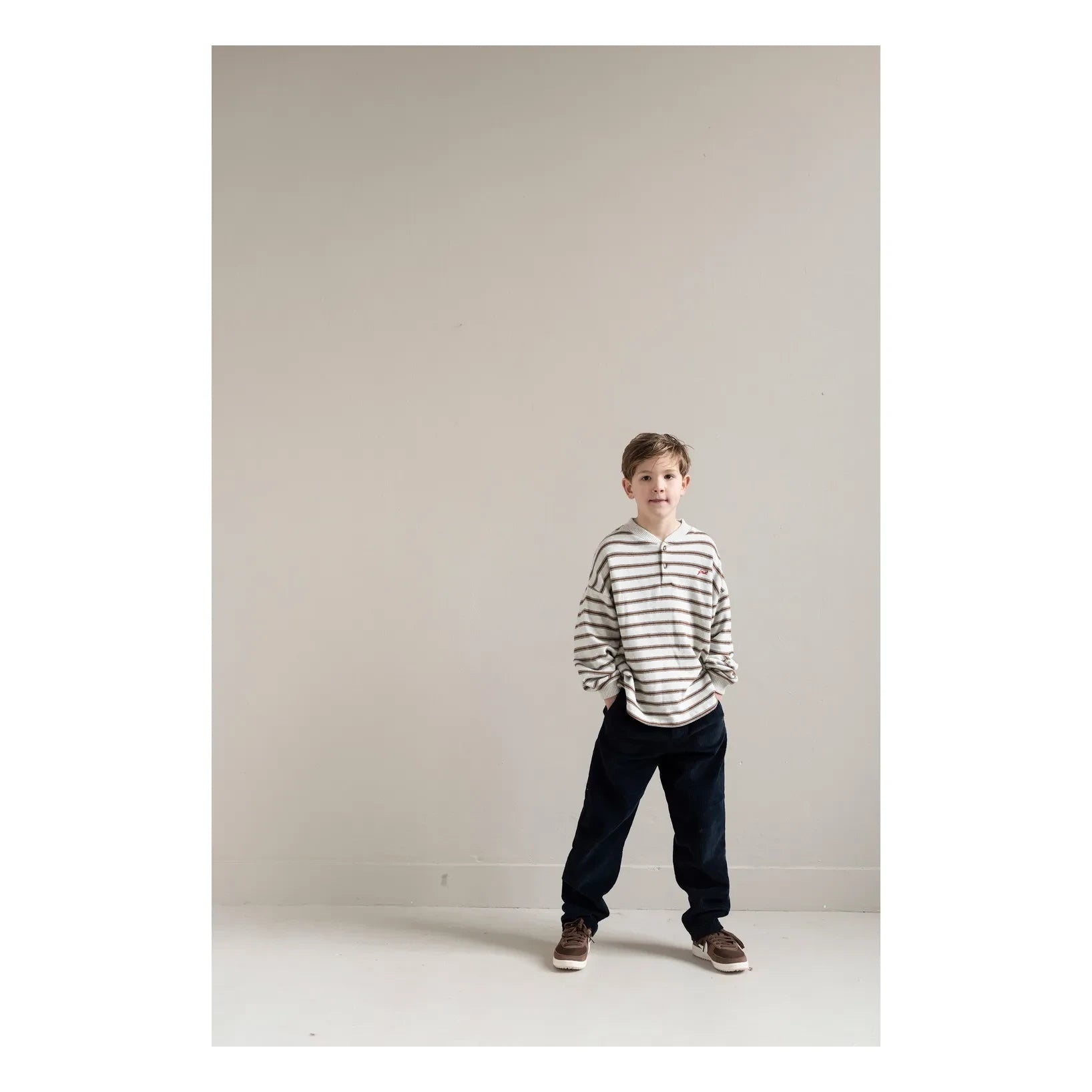 Jenest - Pantalón de pana cómodo | Azul marino