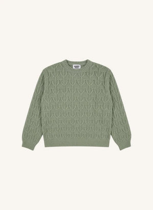 Hundred Pieces - Suéter de Merino Lacy | Verde Agua