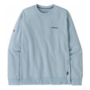 Patagonia - Sudadera con cuello redondo Fitz Roy Icon Uprisal con fibras recicladas | Azul claro