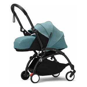 Stokke® - Cochecito completo YOYO³ 0+ y 6+ chasis negro | Aqua