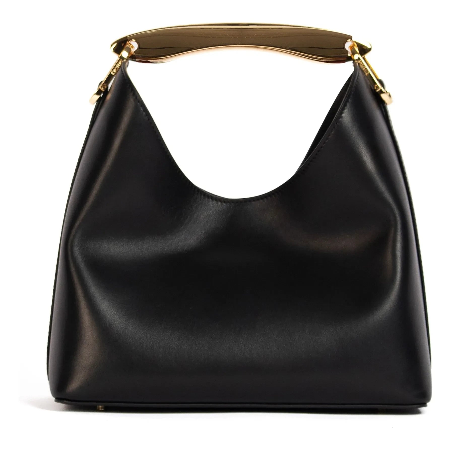 Elleme - Bolso bandolera de piel Boomerang | Negro