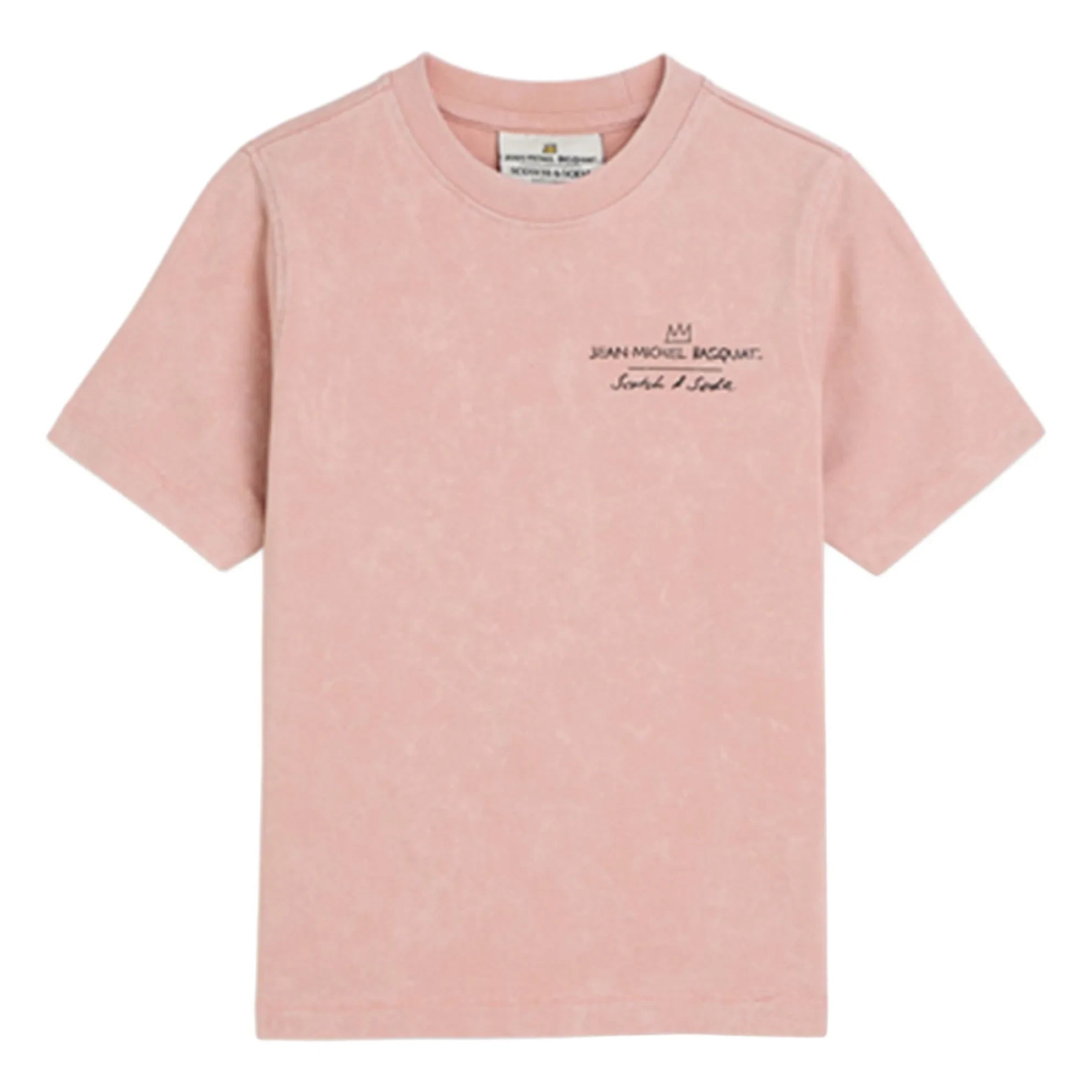 Scotch & Soda - Camiseta con estampado de Basquiat | Rosa pálido