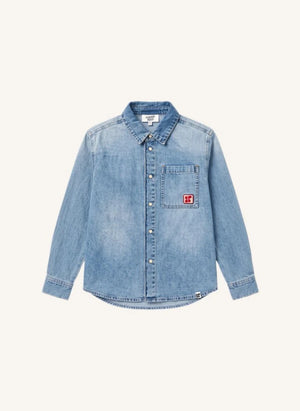 Hundred Pieces - Enzo Denim Camisa | Denim Claro