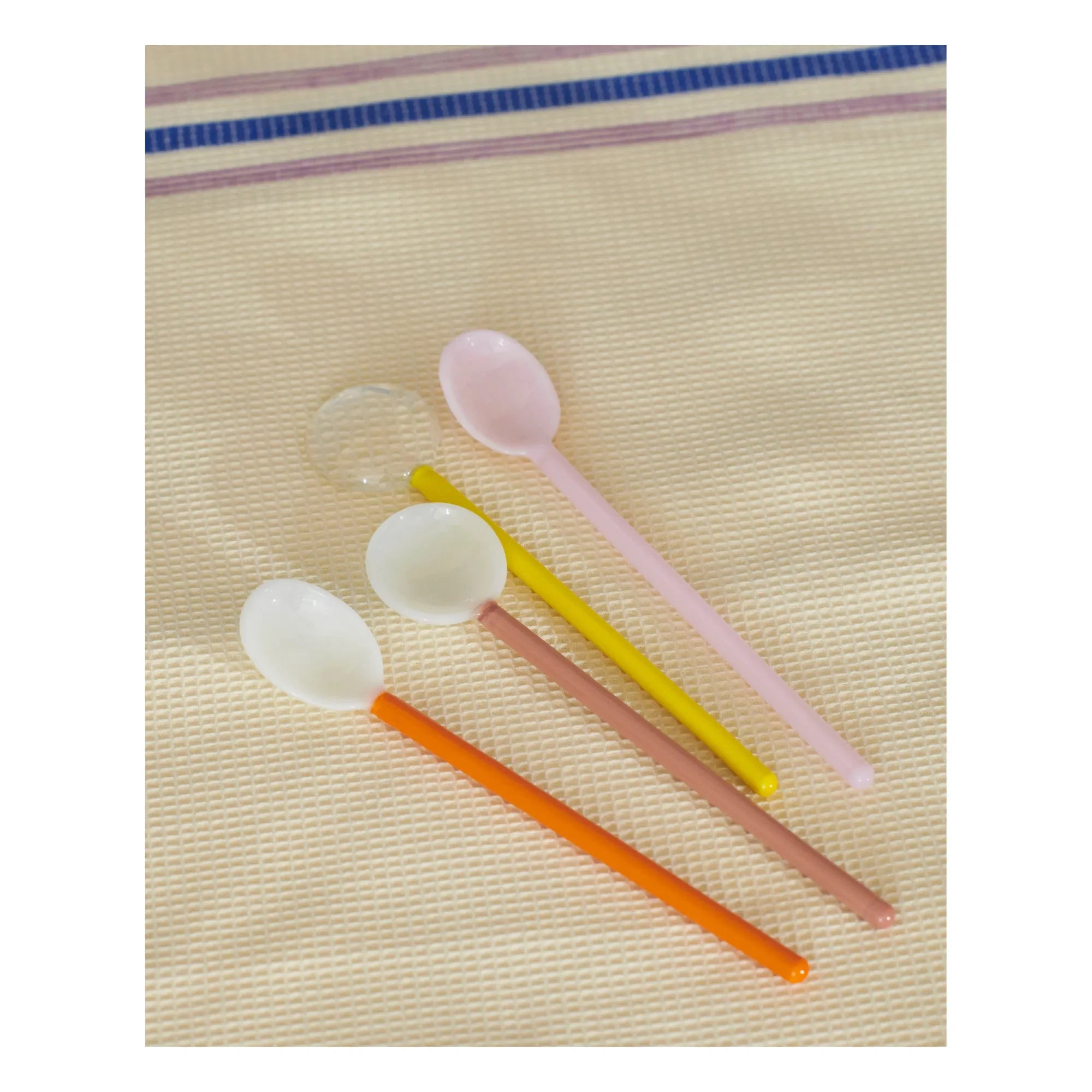 Hola - Cucharas de borosilicato - Juego de 2 | Naranja